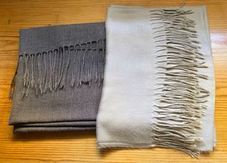 Bufanda Oversize Beige/Marrón Unisex