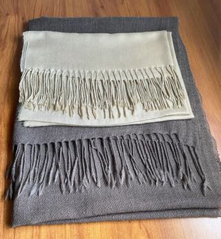 Bufanda Oversize Beige/Marrón Unisex