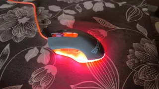 Teclado y Ratón Gaming Naranja y Gris