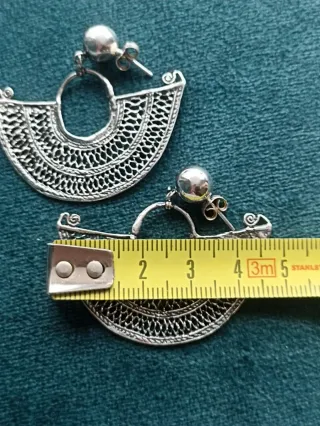 Pendientes Precolombinos Plata