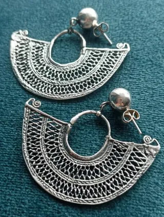 Pendientes Precolombinos Plata