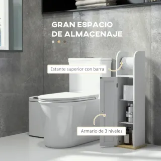 Mueble de baño blanco y dorado
