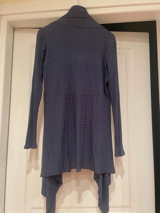 Casacca vintage asimmetrica blu taglia unica