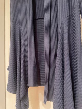 Casacca vintage asimmetrica blu taglia unica