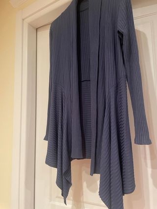 Casacca vintage asimmetrica blu taglia unica