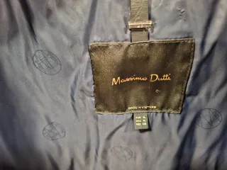 Cazadora Massimo Dutti plumífera azul