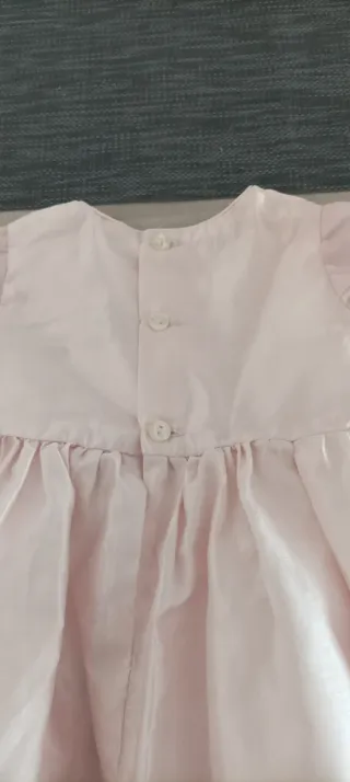 Vestido bebé niña ceremonia rosa