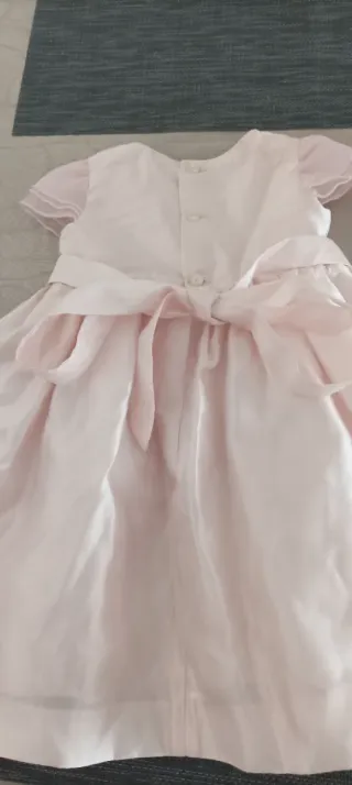 Vestido bebé niña ceremonia rosa