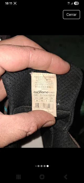 Botas de montaña Quechua Talla 36