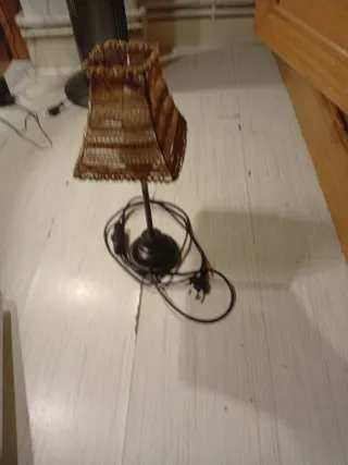 Lámpara Vintage Hierro Forjado Marrón/Dorado