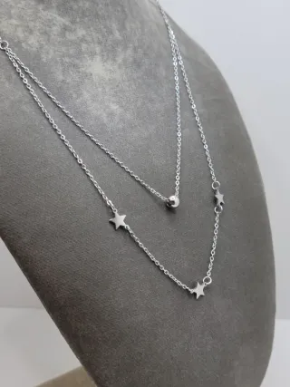 Gargantilla acero quirúrgico estrellas