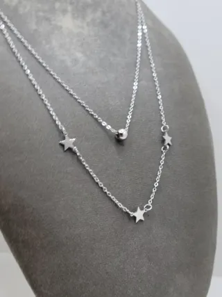 Gargantilla acero quirúrgico estrellas