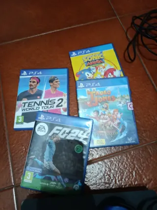 Consola PS4 Slim 500 GB + 7 juegos + mando