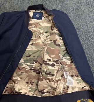 Cazadora Bomber Azul Marino Caballero