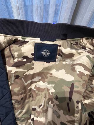 Cazadora Bomber Azul Marino Caballero