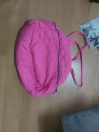 Bolsa bebé rosa acolchada