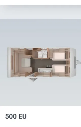 Caravana Knaus Sudwind 500 EU - Camas Gemelas