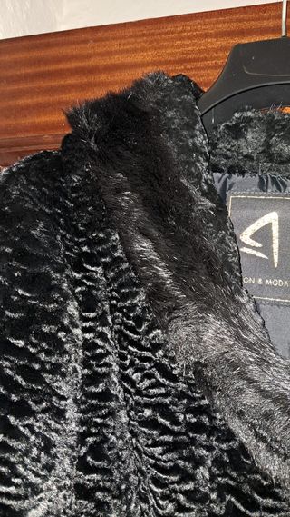 Chaqueta fiesta imitación astracán vintage