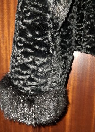 Chaqueta fiesta imitación astracán vintage