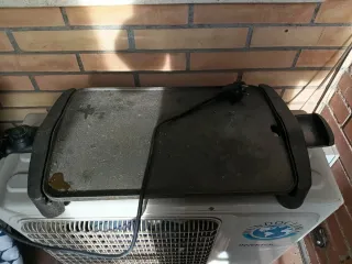 Plancha y freidora eléctrica