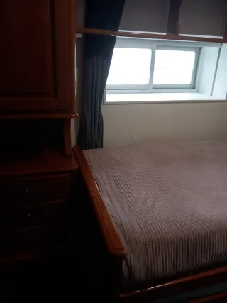 Dormitorio juvenil puente madera pino