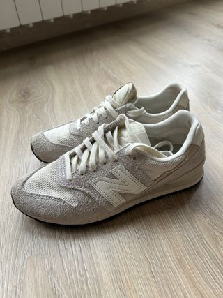 Zapatillas New Balance Beige/Blanco