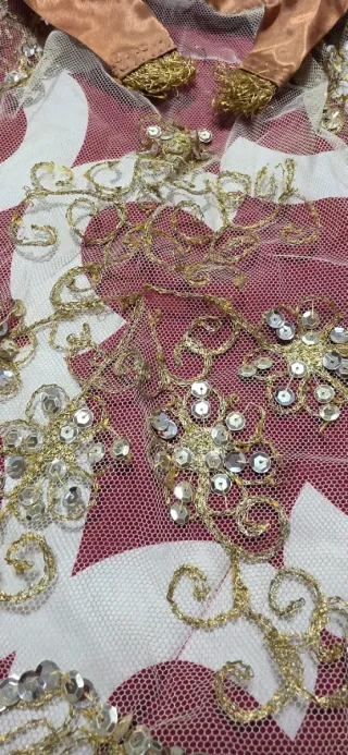 Delantal Fallera Bebé Dorado