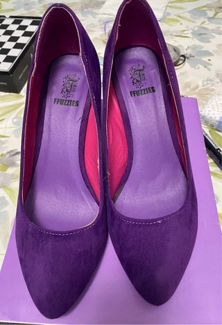 Zapatos de tacón morados FFuzzies