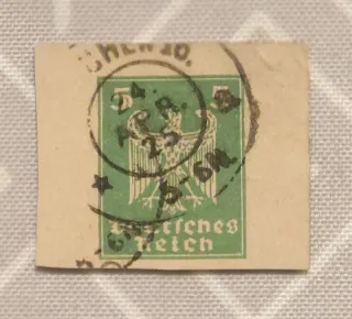 Sello Alemán Antiguo Águila Imperial 1924.