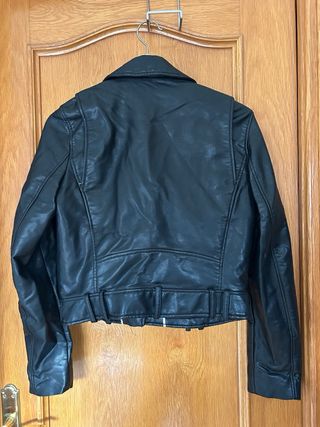 Chaqueta Biker Zara Negra Talla S