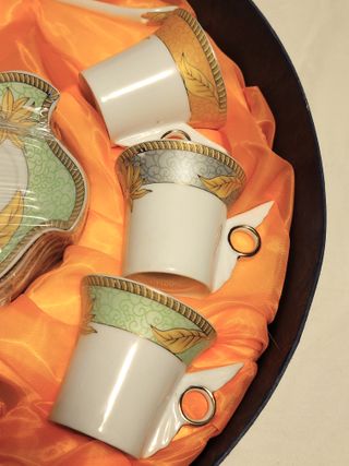 Servizio tazzine caffè porcellana