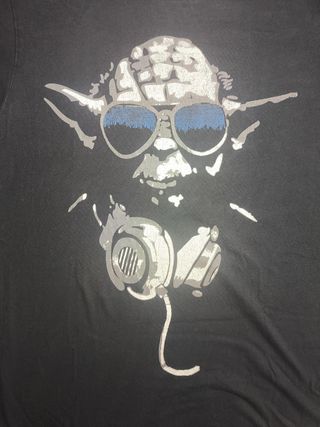 Camiseta Star Wars Yoda DJ negra M oficial