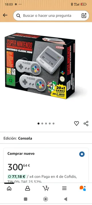 Nintendo Super NES Classic Mini Grigio