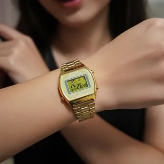 Reloj Digital Vintage Skyline Oro Unisex