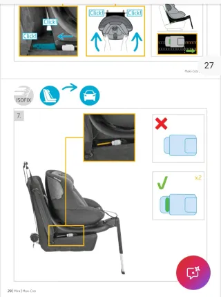 Silla Coche Maxi Cosi Mica Isofix y Giro 360°