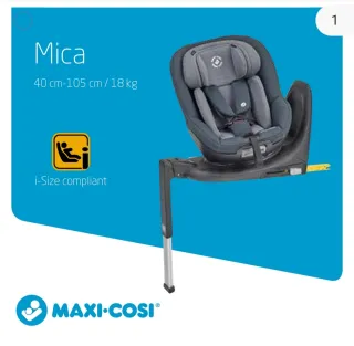 Silla Coche Maxi Cosi Mica Isofix y Giro 360°
