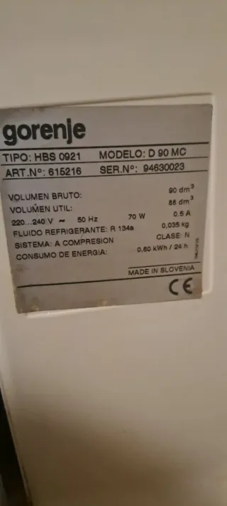 Frigorífico de camping