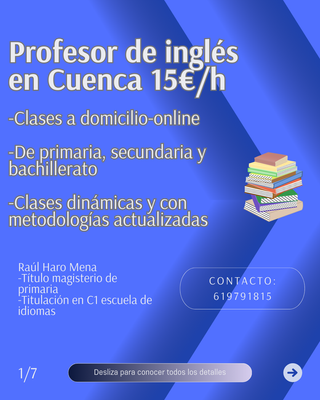 Doy clases de inglés en Cuenca