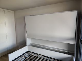 Cama Nido Triple Madera y Tela