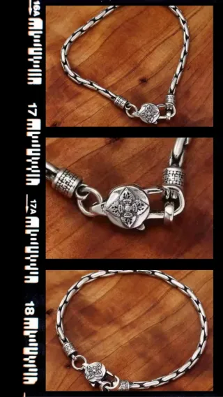 Pulsera vintage budista tibetana, Nepal.