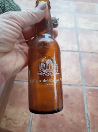 Botellín Antigua Cruzcampo Años 60-70