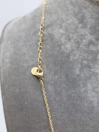 Collar Corazones y Perlas Rojas Baño Oro