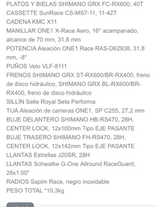 Bici Gravel Superior