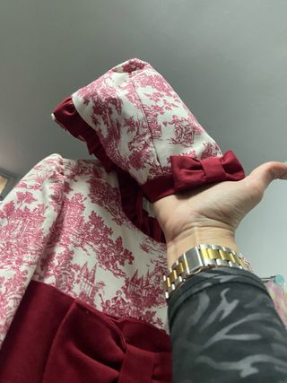 Vestido niña ceremonia con capota