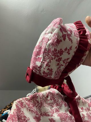 Vestido niña ceremonia con capota