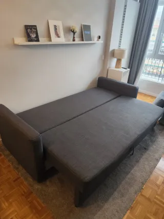 Sofá Cama Ikea Gris 3 Plazas