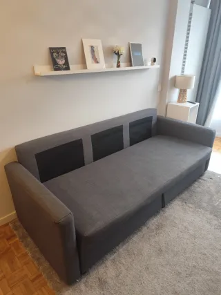 Sofá Cama Ikea Gris 3 Plazas