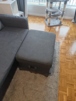 Sofá Cama Ikea Gris 3 Plazas