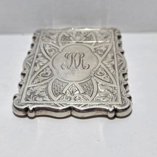 Antico Porta Carte Inglese Argento Sterling 1873