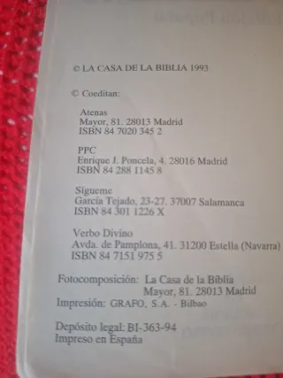 Libro Nuevo testamento, edición popular